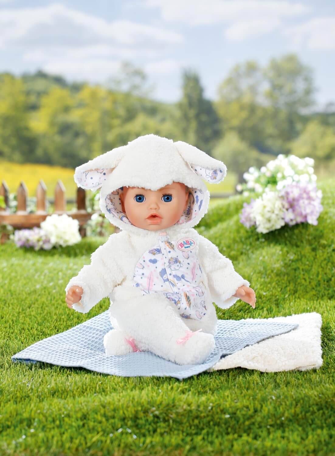 Zapf Creation 838853 - BABY born Schäfchenanzug 43cm