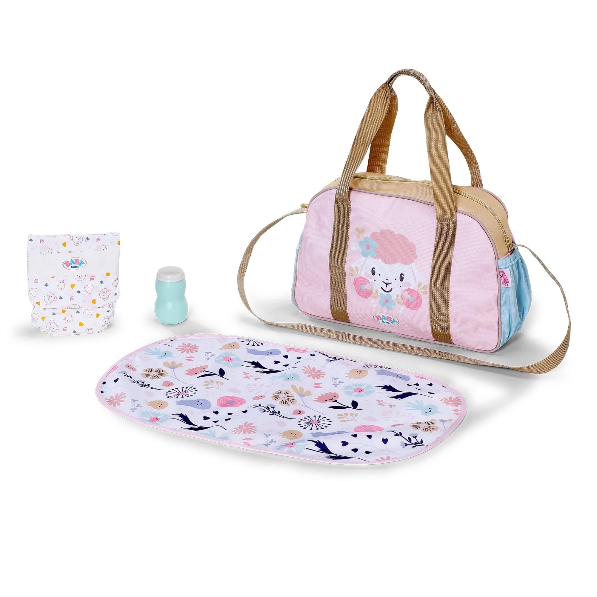 Zapf Creation 837894 - BABY born Wickeltasche Blumen