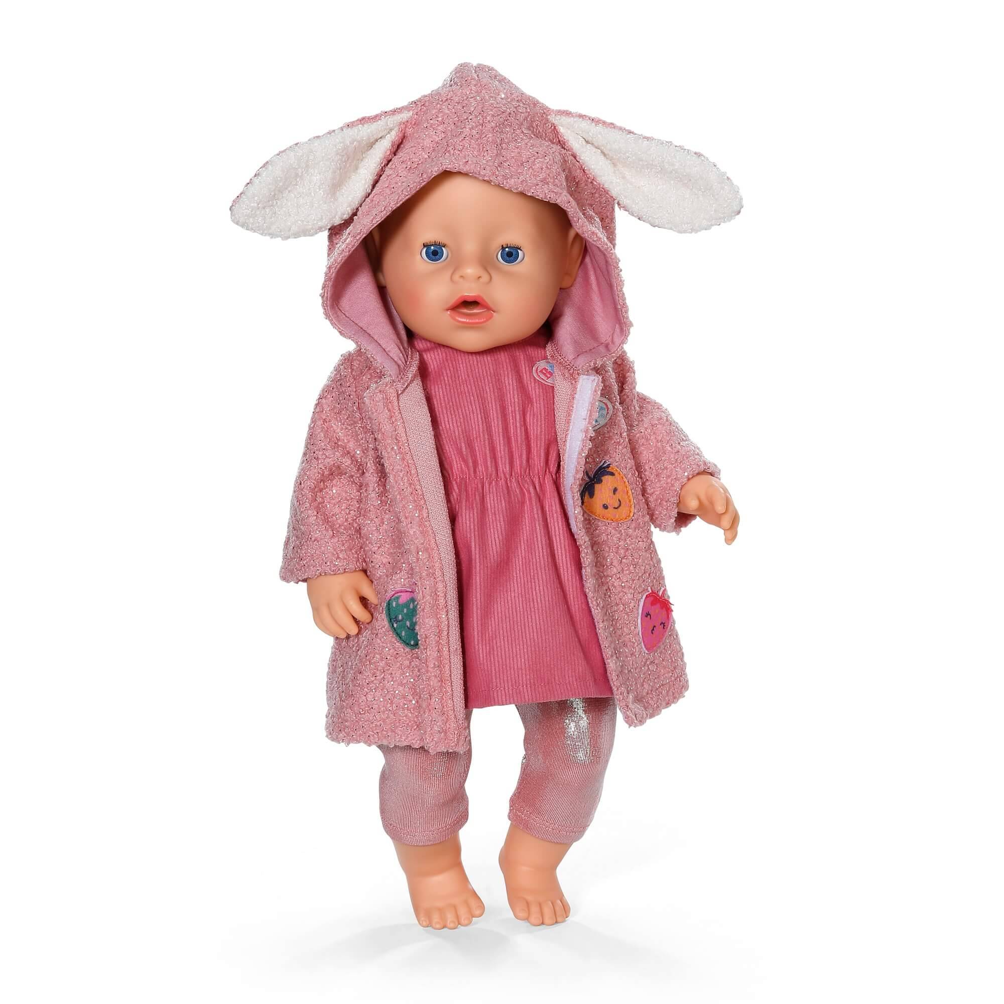 Zapf Creation 839416 - BABY born Mantel Set mit Kleid 43cm