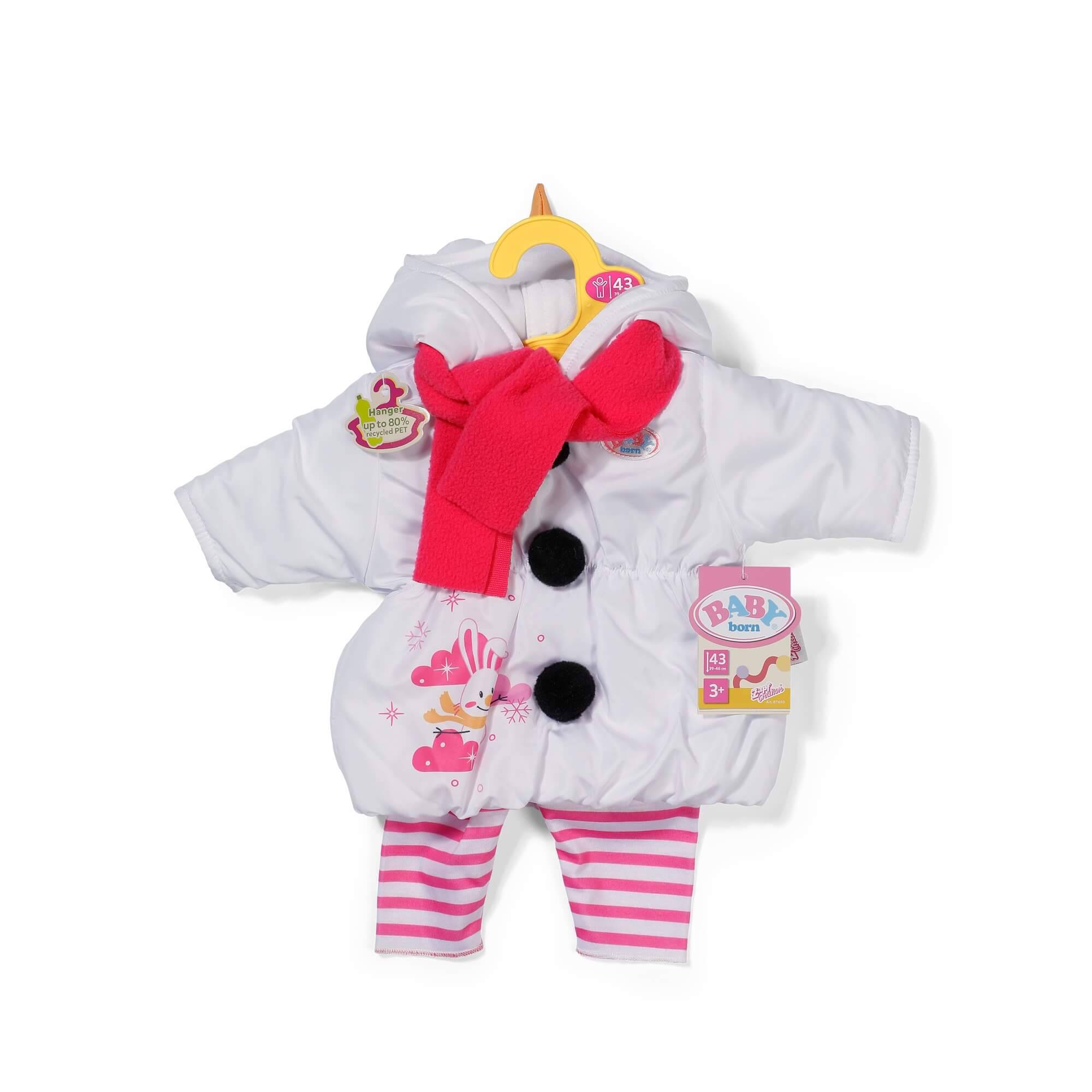 Zapf Creation 871690 - BABY born Schneemann-Kostüm 43cm