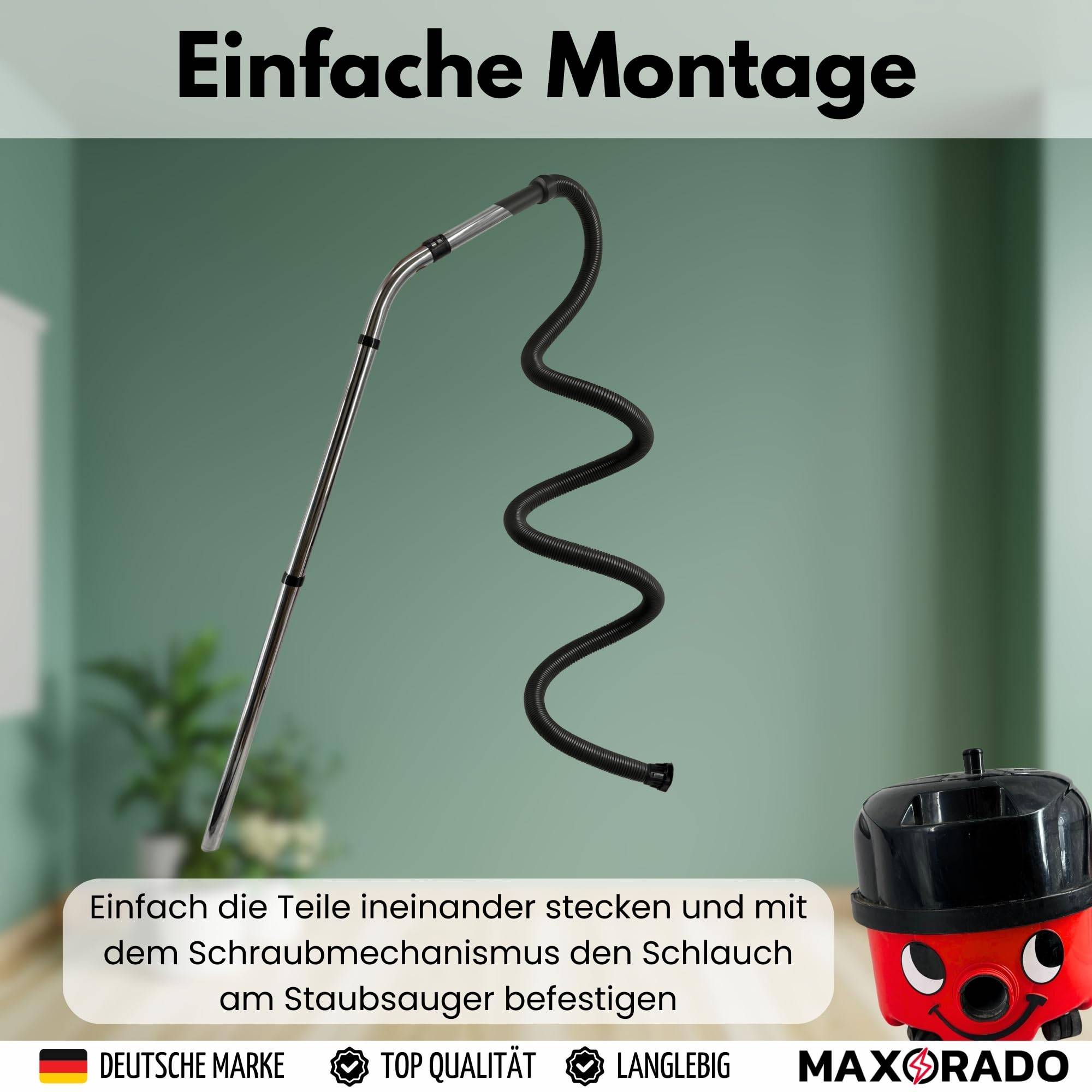 Schlauch + Staubsaugerrohr für Numatic Henry Hetty James Basil David Edward George I Staubsauger Rohr 32mm Ersatzteil HVR200 NVH180 NRV200 NRV200-22