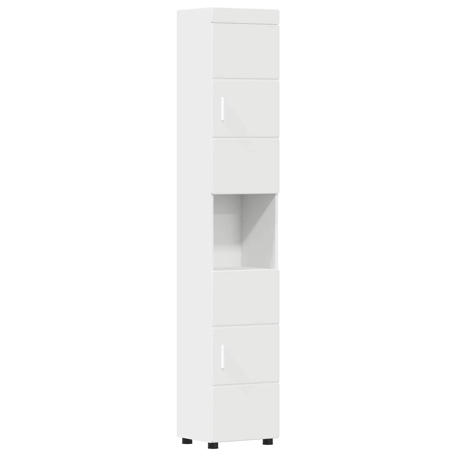 vidaXL Badezimmerschrank-Set TULUM Weiß 37 x 31,5 x 203 cm