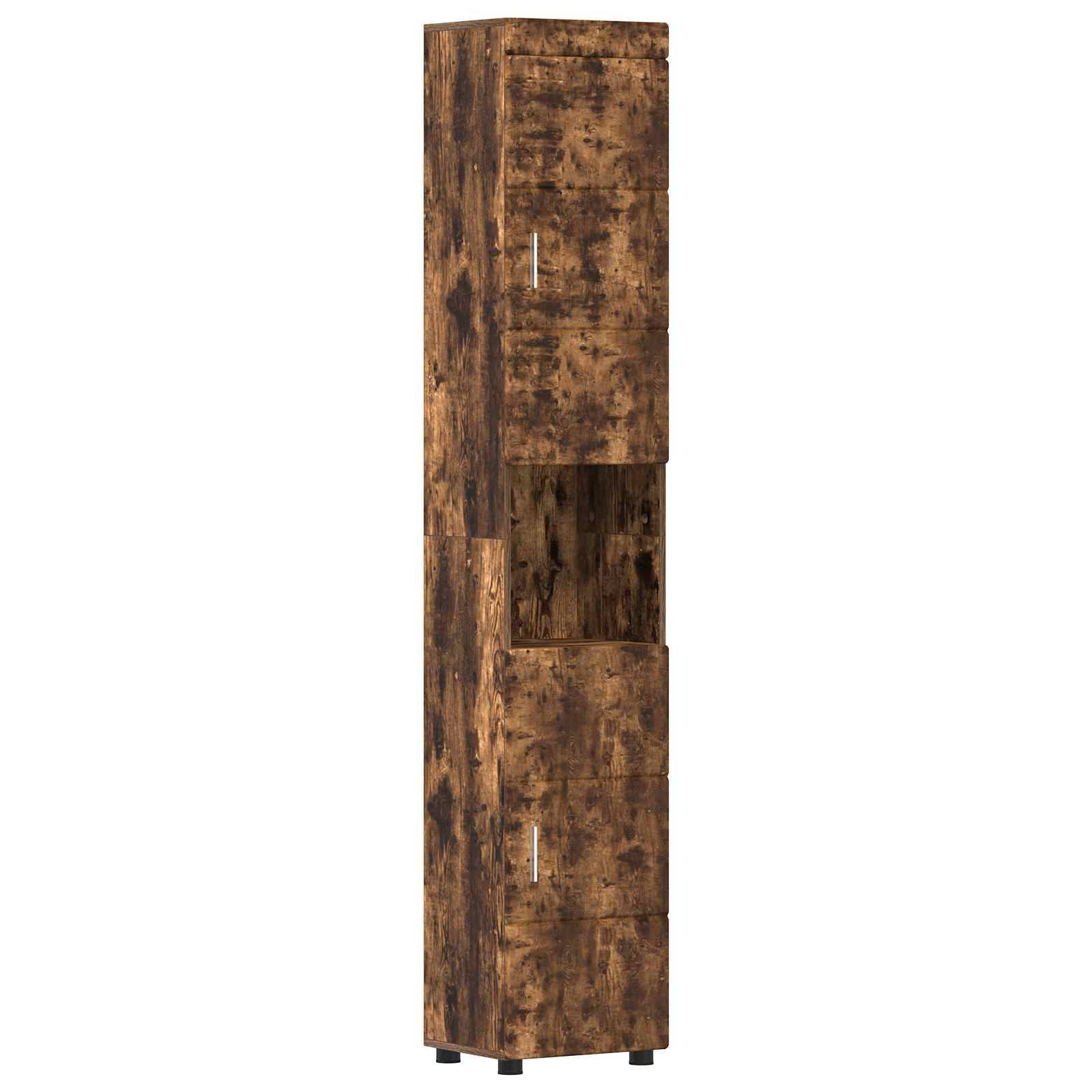 vidaXL Badezimmerschrank-Set TULUM Geräucherte Eiche Holzwerkstoff