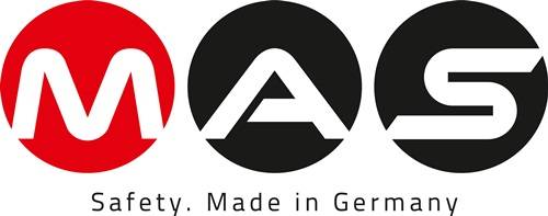 Logo von 'AP' auf einem schwarzen Kreis, Teil des Textes 'Made in Germany', wahrscheinlich ein Marken- oder Unternehmenslogo, das die Herkunft betont.