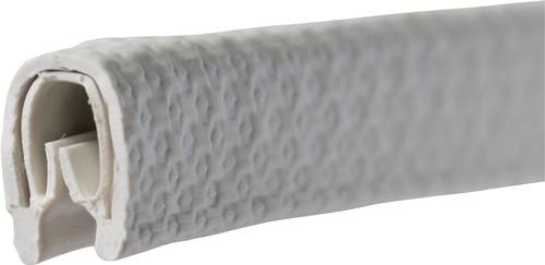 Kantenschutz Klemmber.1-2mm L.100m B.6,5mm H.9,5mm weiß-grau TECWERK 2577770135