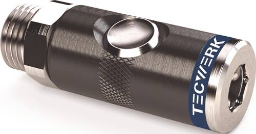 Druckknopf-Sicherheitskupplung DN 7,4,AG AluNBR Gew.G 1/2 Zoll 20,95mm TECWERK 2000351992