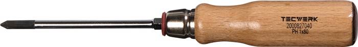 Schraubendreher Gr.PH 3 Klingen-L.150mm Holzgr.Rundkl.m.6KT Ans.TECWERK