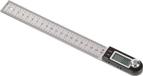 Winkelmesser Schienen-L.200mm Abl.0,1Grad dig.TECWERK 2000858714