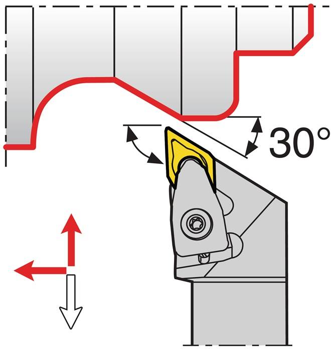 Klemmdrehhalter DDJNL2525M15 li.vern.Außen TECWERK
