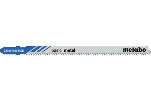 Metabowerke GmbH Stichsägeblätter classic Nutz-L.106mm Zahnteilung2mm HSS gefr. gewellt 5St. 623697000