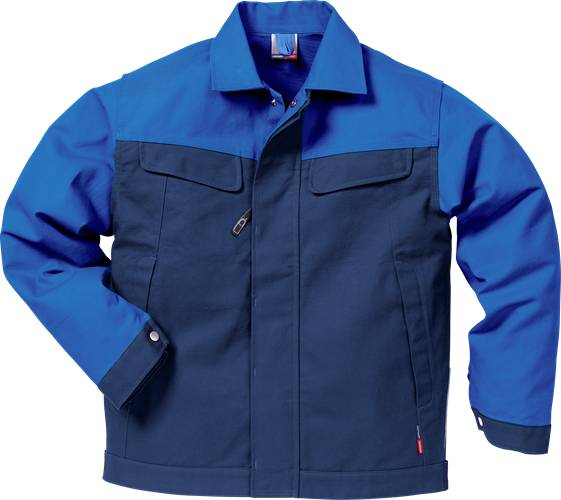 Fristads Icon Two Baumwoll-Jacke 4857 KC - Marine/Königsblau/S 109322-576-S