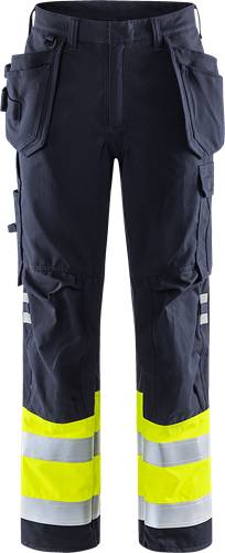 Fristads Flamestat High Vis Handwerkerhose Kl. 1 2074 ATHS - Warnschutz-Gelb/Marine/C44 109417-171-C44
