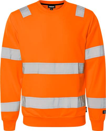 Fristads High Vis Sweatshirt Kl. 3 7446 SHV - Warnschutz-Orange/M 110151-230-M