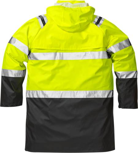 Fristads High Vis Regenmantel Kl. 3 4634 RS - Warnschutz-Gelb/Schwarz/2XL 114040-196-2XL
