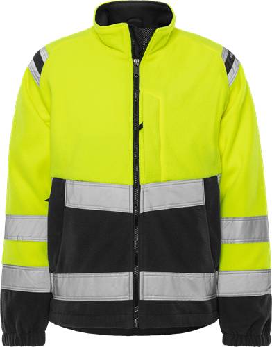Fristads High Vis Fleecejacke Kl. 3 4041 FE - Warnschutz-Gelb/Schwarz/XL 119625-196-XL