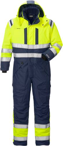 Fristads High Vis Airtech® Winteroverall Kl. 3 8015 GTT - Warnschutz-Gelb/Marine/M2M 119627-171-M2M