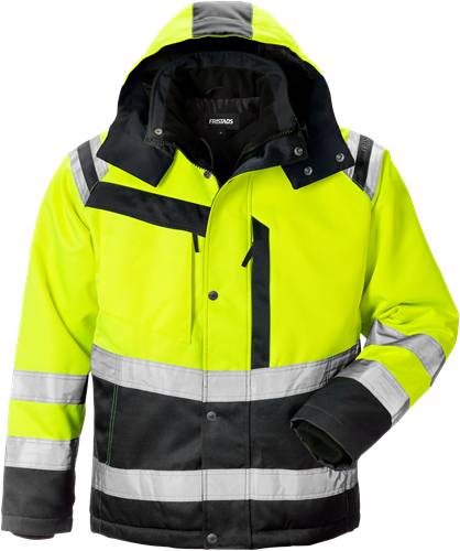 Fristads High Vis Winterjacke Kl. 3 4043 PP - Warnschutz-Gelb/Schwarz/3XL 119630-196-3XL