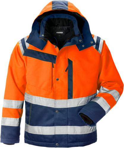 Fristads High Vis Winterjacke Kl. 3 4043 PP - Warnschutz-Orange/Marine/S 119630-271-S