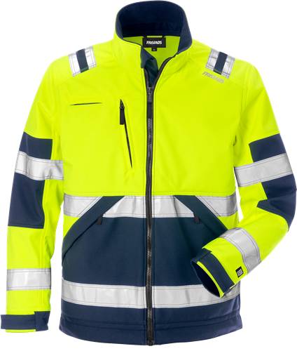 Fristads High Vis Softshell-Jacke Kl. 2 4083 WYH - Warnschutz-Gelb/Marine/XL 125024-171-XL