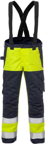 Fristads Flame High Vis Winterhose Kl. 2 2588 FLAM - Warnschutz-Gelb/Marine/XS 125945-171-XS