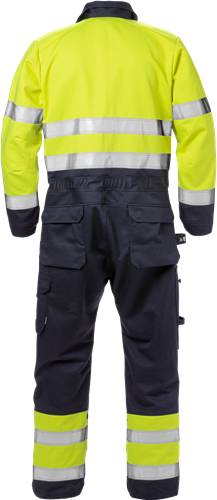 Fristads Flame High Vis Overall Kl. 3 8084 FLAM - Warnschutz-Gelb/Marine/M2M 125949-171-M2M