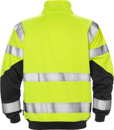 Fristads High Vis Sweatjacke Kl. 3 7426 SHV - Warnschutz-Gelb/Schwarz/M2M 126534-196-M2M