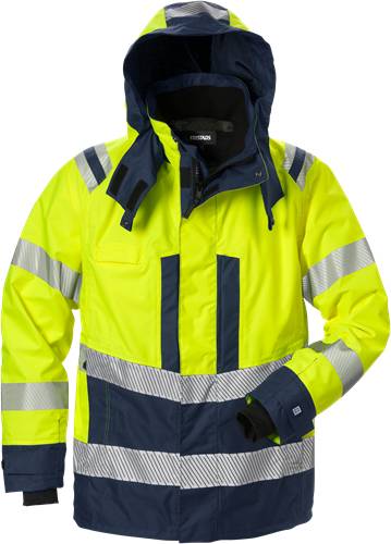 Fristads High Vis Airtech® Außenjacke Kl. 3 4515 GTT - Warnschutz-Gelb/Marine/L 127666-171-L