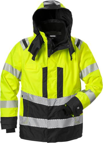 Fristads High Vis Airtech® Außenjacke Kl. 3 4515 GTT - Warnschutz-Gelb/Schwarz/3XL 127666-196-3XL