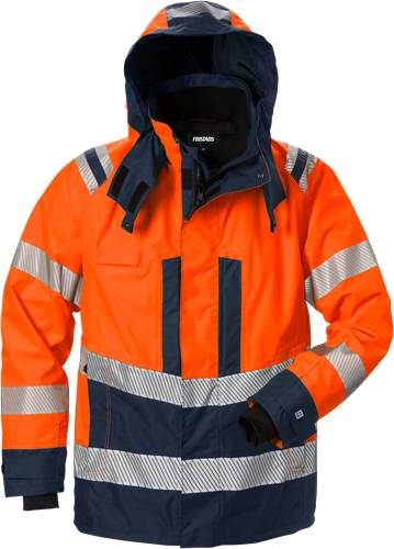Fristads High Vis Airtech® Außenjacke Kl. 3 4515 GTT - Warnschutz-Orange/Marine/XS 127666-271-XS