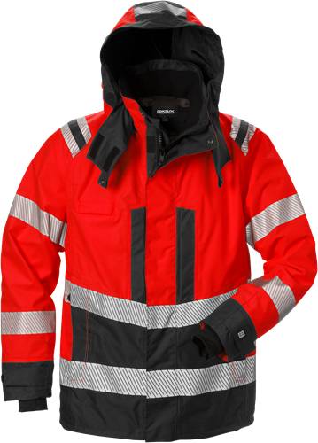 Fristads High Vis Airtech® Außenjacke Kl. 3 4515 GTT - Warnschutz-Rot/Schwarz/3XL 127666-396-3XL