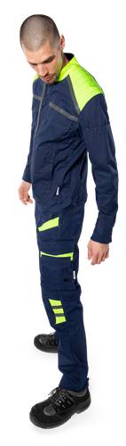 Fristads Jacke 4555 STFP - Marine/Gelb/M 129481-556-M