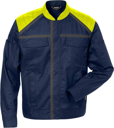 Fristads Jacke 4555 STFP - Marine/Gelb/M 129481-556-M