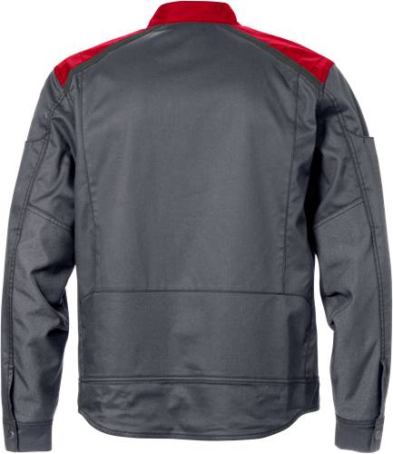 Fristads Jacke 4555 STFP - Grau/Rot/L 129481-866-L