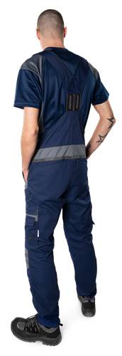 Fristads Latzhose 1555 STFP - Marine/Grau/C150 129486-586-C150