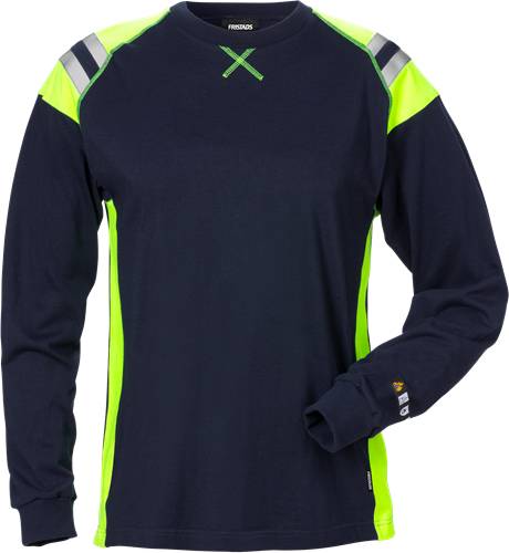 Fristads Flamestat T-Shirt Langarm Damen 7098 TFLH - Marineblau/S 129523-540-S