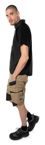 Fristads Shorts 2562 STFP - Khaki/Schwarz/C48 129530-299-C48