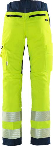 Fristads High Vis Stretch-Hose Kl. 2 2712 PLU - Warnschutz-Gelb/Marine/M2M 130164-171-M2M