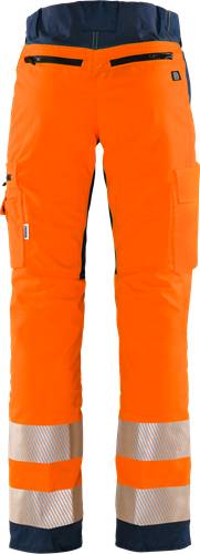 Fristads High Vis Stretch-Hose Kl. 2 2712 PLU - Warnschutz-Orange/Marine/M2M 130164-271-M2M