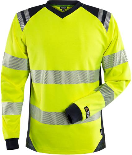 Fristads Flamestat High Vis T-Shirt Kl. 3 7357 TFL - Warnschutz-Gelb/Marine/XL 131146-171-XL