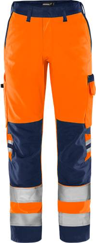 Fristads High Vis Green Hose Damen Kl. 2 2642 GPLU - Warnschutz-Orange/Marine/46 131973-271-46