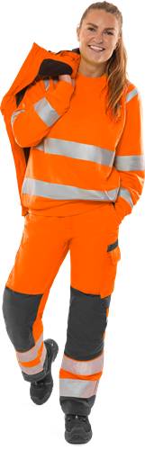 Fristads High Vis Green Hose Damen Kl. 2 2642 GPLU - Warnschutz-Orange/Grau/M2M 131973-286-M2M
