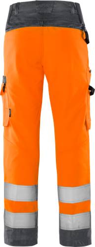 Fristads High Vis Green Hose Damen Kl. 2 2642 GPLU - Warnschutz-Orange/Grau/M2M 131973-286-M2M
