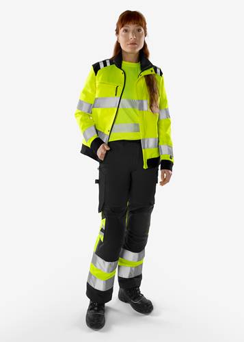 Fristads High Vis Green Hose Damen Kl. 1 2652 GPLU - Warnschutz-Orange/Grau/M2M 131983-286-M2M