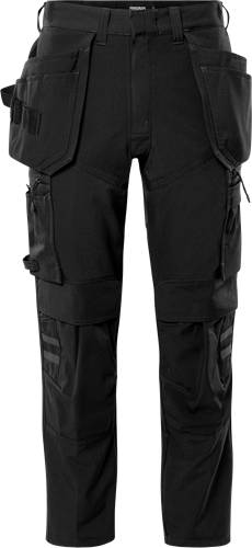 Fristads Handwerker-Stretchhose 2596 LWS - Schwarz/C44 133443-940-C44