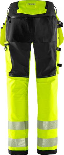 Fristads High Vis Green Handwerker Stretchhose Kl. 2 2644 GSTP - Warnschutz-Gelb/Schwarz/M2M 134188-196-M2M