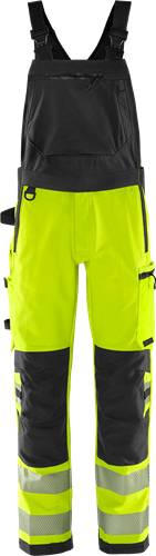 Fristads High Vis Green Stretch-Latzhose Kl. 2 1031 GSTP - Warnschutz-Gelb/Schwarz/C54 134190-196-C54