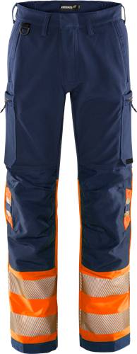 Fristads High Vis Green Stretchhose Kl. 1 2647 GSTP - Warnschutz-Orange/Marine/C60 134243-271-C60