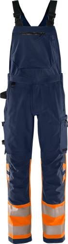 Fristads High Vis Green Stretch Latzhose Kl. 1 1032 GSTP - Warnschutz-Orange/Marine/D112 134244-271-D112
