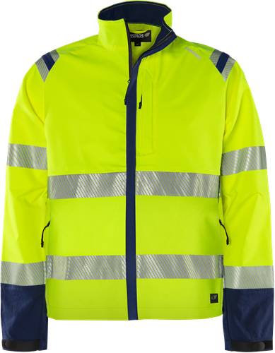 Fristads High Vis Green Stretchjacke Kl. 3 4647 GSTP - Warnschutz-Gelb/Marine/2XL 134246-171-2XL