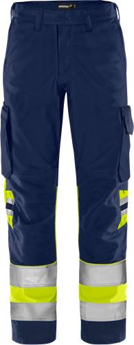 Fristads High Vis Green Hose Kl.1 2668 GPLU - Warnschutz-Gelb/Marine/C146 134271-171-C146